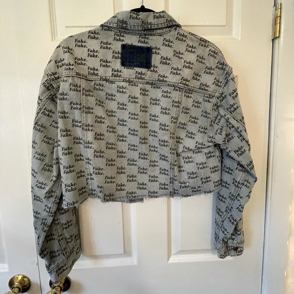Ksubi Daggerz x Barney’s “Fake" Denim Crop Jacket - Picture 3 of 5